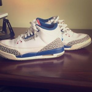 true blue Jordan 3”s